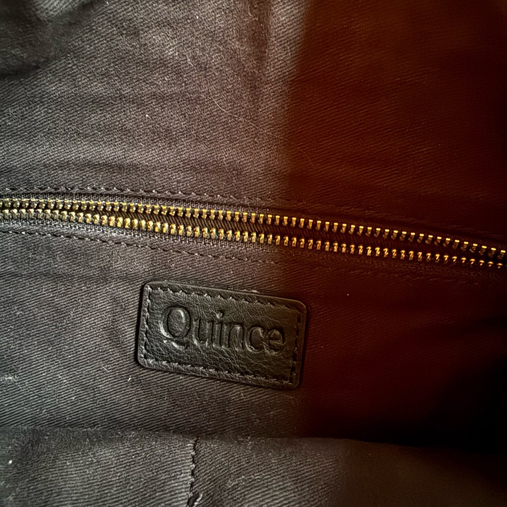Quince Black Woven Shoulder Bag - Picture 3 of 3